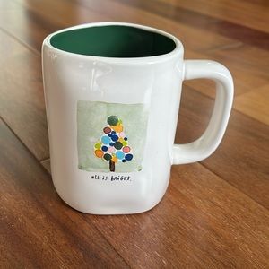 Rae Dunn Mug- "All is Bright" - Brand New